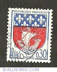 Image #1 of 0.30 Fr Paris, Coat of Arms 1965