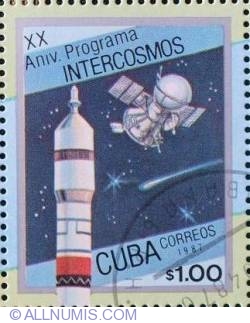 1 $ 1987 - XX aniv. programa INTERCOSMOS