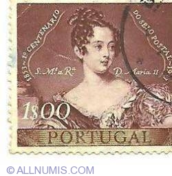 1 escudo 1953 - Queen Maria II