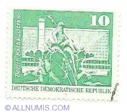 Image #1 of 10 pfennig 1973 Berlin-Rathausstrasse