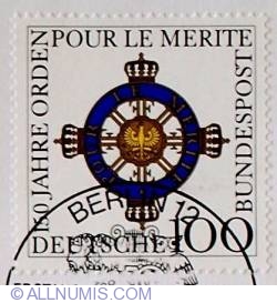 Image #1 of 100 pfennig - 150 jahre orden pour le merite bundespost