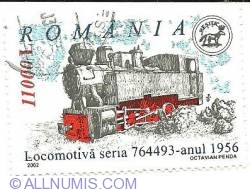 1100 Lei - Locomotiva seria 764493 - anul 1956