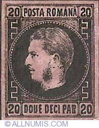 20 Parale 1866 - Carol I of Romania