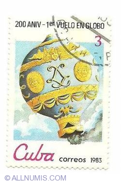 Image #1 of 3¢ 1983 - 200 aniv - 1 vuelo en globo