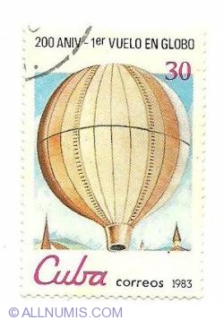 30¢ 1983 - 200 aniv - 1 vuelo en globo