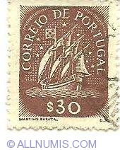 Image #1 of 30 centavos Caravelle 1943