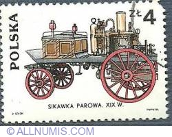 4 Zlotych 1985 - Sikawka Parowa
