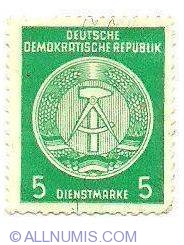 Image #1 of 5 Dienstmarke - Deutsche Demokratiche Republik