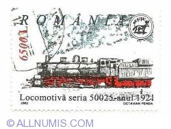 6500 Lei - Locomotiva 50025 - anul 1921