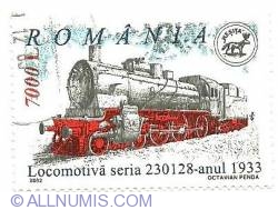 7000 Lei - Locomotiva seria 230128 - anul 1933