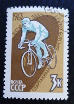 Image #1 of 3 Kopeks 1963 - Bicyclist