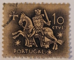 10 Centavos - Cavaler călare (din trupa regelui Dinis)