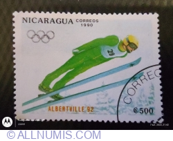 500 Cordobas 1990 - Albertville'92 - Ski jumping