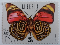 25 Cents - Butterfly White-spotted Agrias (Agrias amydon)