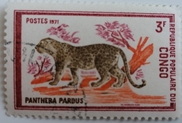 3 Francs - Leopard (Panthera pardus)