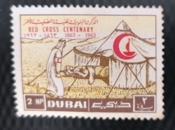 2 Naye Paise 1963 - The centenary of the Red Cross