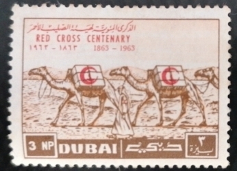 3 Naye Paise 1963 - The centenary of the Red Cross