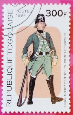 Image #1 of 300 Francs 1997 - The uniform of the volunteer soldier of the battalion