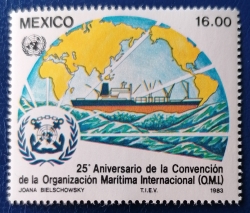 Image #1 of 16 Pesos -  International Maritime Organization, 25th Anniv.