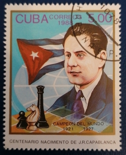 Image #1 of 5 Peso 1988 -  The 100th Anniversary of the Birth of Jose Capablanca