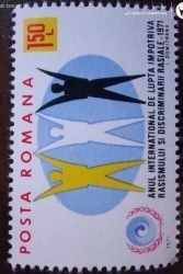 Image #1 of 1.50 Leu 1971 - International year against racism