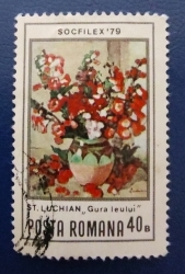 Image #1 of 40 Bani 1979 - Common Snapdragon (Antirrhinum majus), Ștefan Luchian