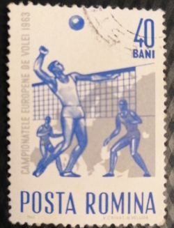 40 Bani 1963 - Campionatele europene de volei