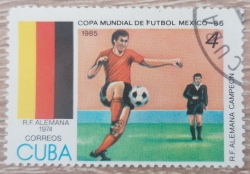 4 Centavos 1985 - Mexico 86 (R.F. Alemana 1974)