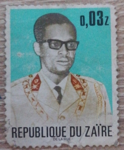 Image #1 of 0.03 Zaire - President Joseph D. Mobutu