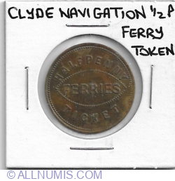 Image #1 of half penny ferry token