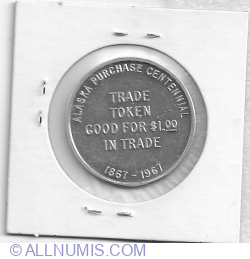 Image #2 of 1 dollar trading token 1967 commemorative