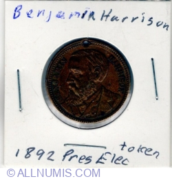 Image #1 of Benjamin Harrison Presidential Election medal
