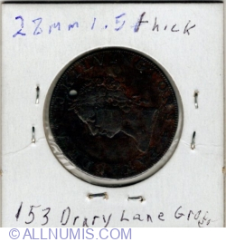 Image #2 of Condor half penny token