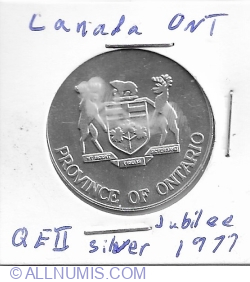 Image #1 of silver jubilee medal Ontario