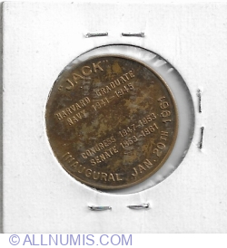 Image #2 of John F Kennedy inauguration medal