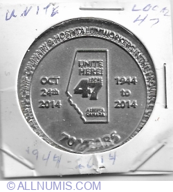 Image #1 of UNITE HERE Local 47 medal