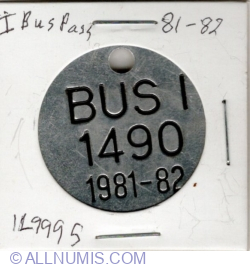 Image #1 of 1 Bus Pass1981-82