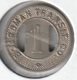 One full fare token zone 1-Boardman Transit Co