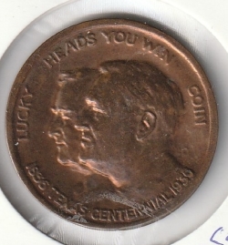 FDR Garner campaign lucky coin 1936