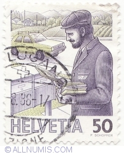 50 Centimes 1987- Postman
