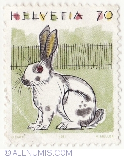 70 Centimes 1991 - Rabbit