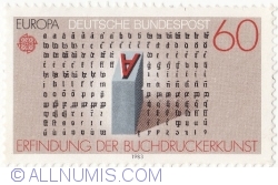 60 Pfennig 1983 - Letters