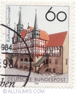 Image #2 of 60 Pfennig 1984 - Rathaus Duderstadt