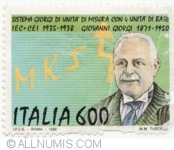 Image #1 of 600 Lire 1990 - Giovanni Giorgi (1871-1950)