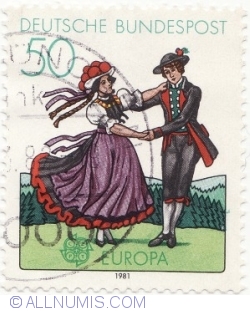 Image #2 of 50 Pfennig 1981 - Europa