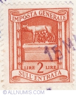 2 Lire 1959 - Revenue stamp for the turnover tax
