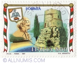 800 Lire 1997 - Mormântul lui Marcus Tullius Cicero (106-43 î.H.), Formia