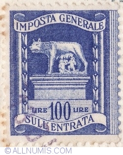 100 Lire 1961 - General Income Tax