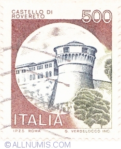 500 Lire 1980 - Castello di Rovereto, Trento