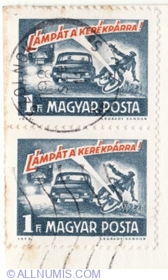 1 Forint 1973 - Siguranta pe drumuri